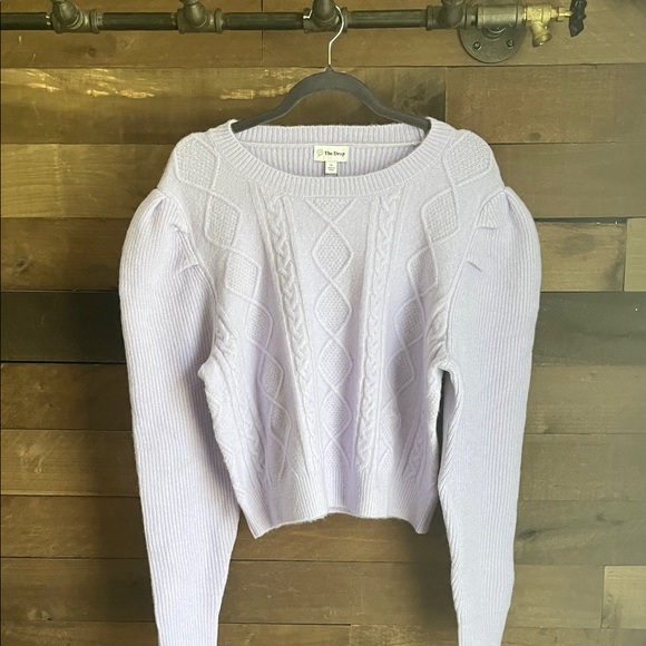 ❤️❤️Elegant Lavender Cable Knit Sweater - Picture 1 of 4